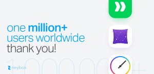 One million users worldwide